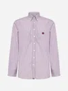Etro Striped Cotton Shirt In Pink