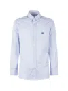Etro Roma Striped Shirt In Blue
