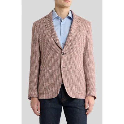 Etro Roma Textured Cotton & Linen Sport Coat In Pink