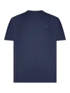 Etro Rome Cotton T-shirt With Embroidered Logo In Blue