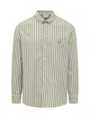 Etro Pegaso-motif Striped Shirt In Green