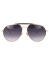 Etro Rose Gold Stainless Steel Sunglasses In Purple