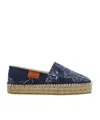 Etro Paisley Denim Jacquard Platform Espadrilles In Multicolor