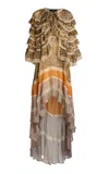Etro Ruffled Lace-trimmed High-low Dress