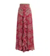 Etro Printed Ruffle Front Maxi Skirt In Multi