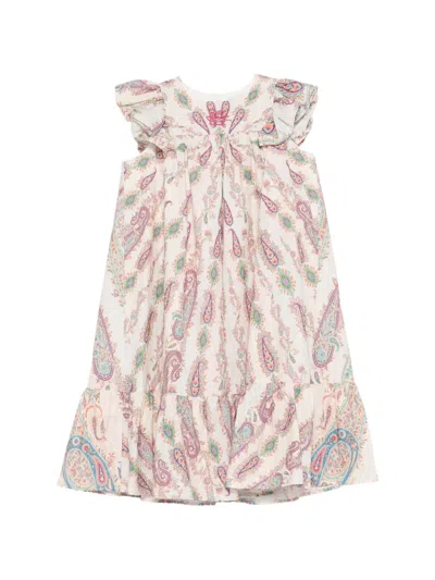 Etro Kids' Ruffled Paisley-print Dress In Multi