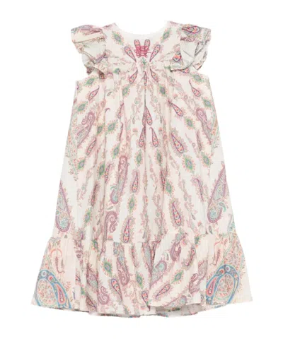 Etro Kids' Ruffled Paisley-print Dress In Multi
