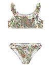 Etro Girls Floral Paisley Bikini In Multi