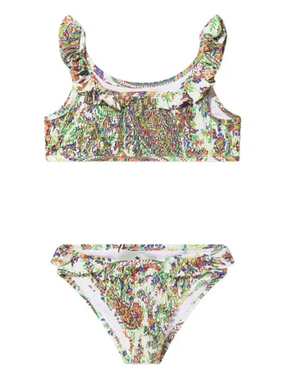 ETRO RUFFLED PRINTED BIKINI