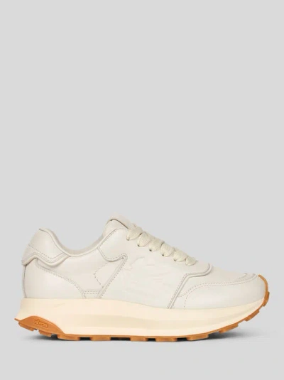 ETRO , RUNNING SNEAKERS WITH PEGASO, WOMAN, WHITE, SIZE 41