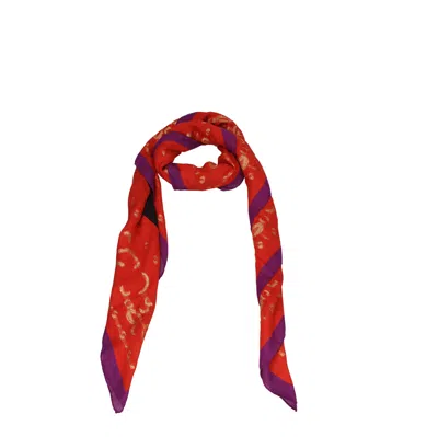 Etro Women's Scarf Modal Red/multicolor