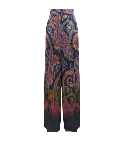 Etro Satin Printed Chinos