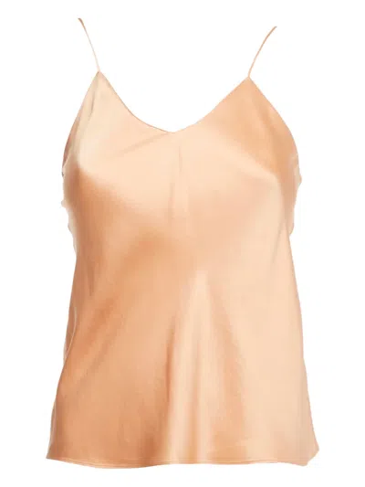 Pre-owned Etro Satin Sleeveless Top In Pink