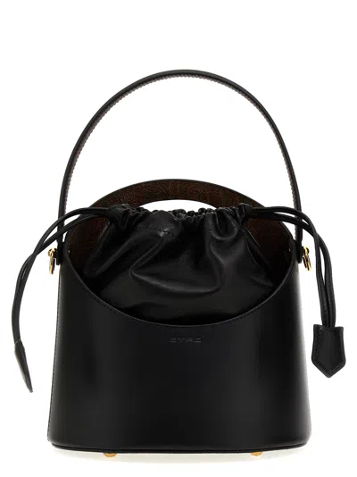 Etro Saturno Bucket Bag In Black