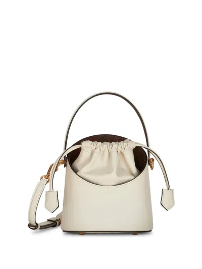 Etro Saturno Leather Mini Bag In White