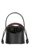 Etro Mini Saturno Bucket Shoulder Bag In Black