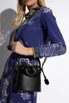 Etro Mini Saturno Bucket Shoulder Bag In Black