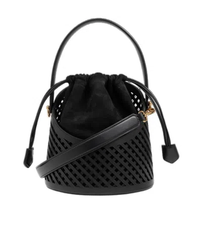 Etro Saturno Shoulder Bag In Black
