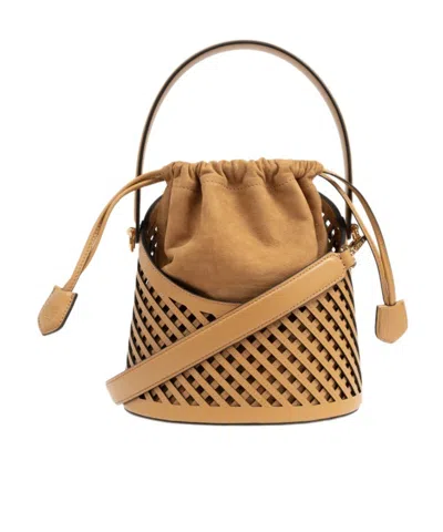Etro Saturno Shoulder Bag In Nude