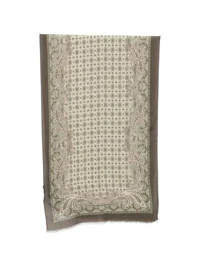 ETRO SCARF 100% WOOL "MATA0011AK1BUX0820",MATA0011AK1BUX0820 X0820 GREEN