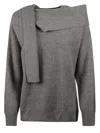 Etro , Wool And Cashmere Sweater, Woman, Grey, Size 48 In Grey