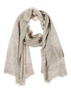 Etro Patterned Fringed Scarf Scarf In Brown
