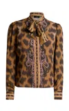 Etro Scarf-detailed Crepe Top