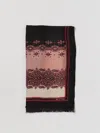 Etro Scarf In Wool And Cashmere Blend In Black
