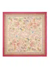 Etro Flora-fauna Motif Shawl In Pink