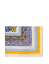 Etro Cotton Scarf In Print On White Base