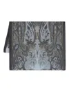 Etro Paisley Jacquard Frayed Edge Scarf In Stampa F.do Azzurro