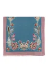 Etro Scarf With Decorative Pattern In Blue