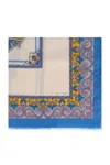 Etro Scarf With Decorative Pattern In Gnawed Blue