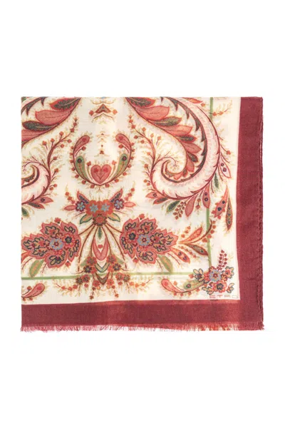 ETRO ETRO SCARF WITH FLORAL MOTIF