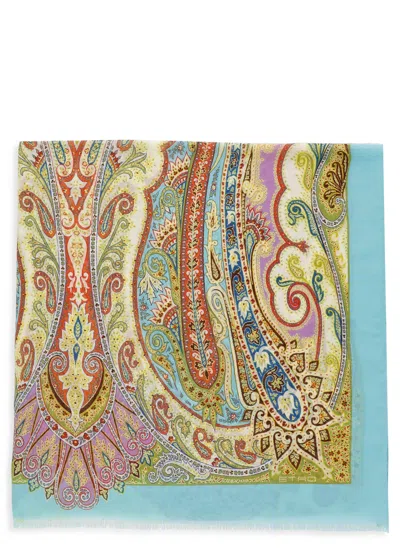 Etro Scarf With Paisley Print In Multicolor