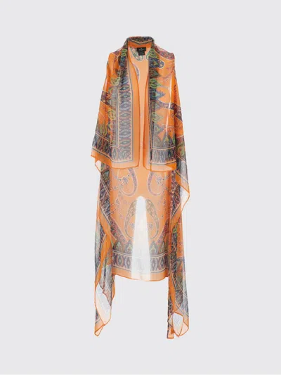 Etro Scarf Woman In Orange