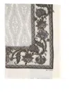 Etro Floral Print Scarf Frayed Edges