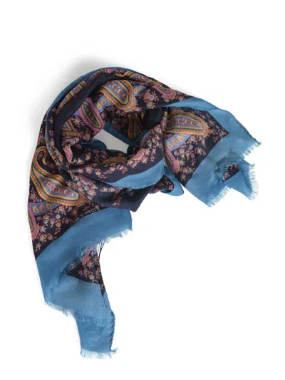 Etro Scarfs In Blue