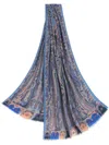 Etro Cashmere-silk Blend Scarf With Vibrant Multicolor Design And Elegant Paisley Pattern In Multicolour