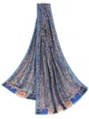 Etro Cashmere-silk Blend Scarf With Vibrant Multicolor Design And Elegant Paisley Pattern In Multicolour