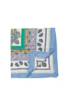 Etro Paisley Print Silk Scarf In Multi