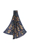 Etro Graphic-print Frayed-edge Scarf In Multicolor