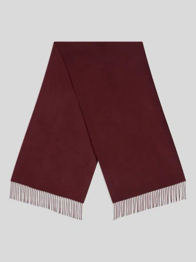 Etro , Schal Aus Wolle Mit Jacquard-paisley-muster, Damen, Rot