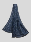 Etro Schal Mit Tuch-muster In Navyblau