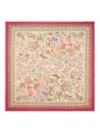 Etro Flora-fauna Motif Shawl In Brown