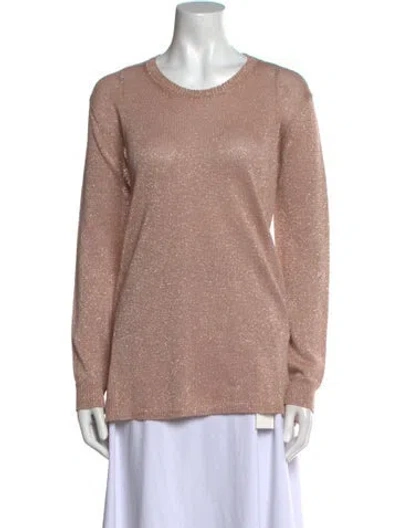 Pre-owned Etro Scoop Neck Sweater In Pink