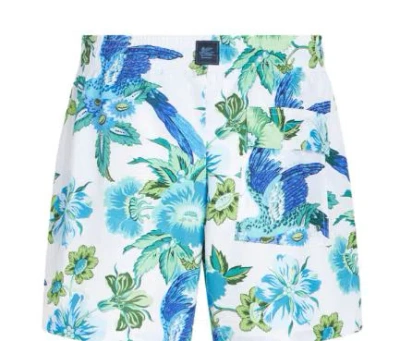 Etro Floral Printed Swim Shorts In Multicolor