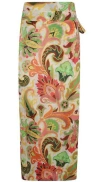 Etro Floral Cotton-silk Beach Cover-up In Multicolor In Multicolor
