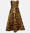 Etro Jacquard Dress In Gold