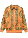 Etro Bomberjacke Mit Pailletten Bestickt Allover In Orange